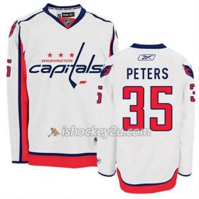 Reebok Mænd NHL Washington Capitals Trøje Justin Peters #35 Udebane Hvid
