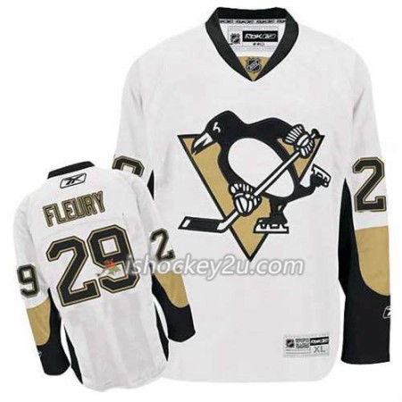 Reebok Mænd NHL Pittsburgh Penguins Trøje Marc-Andre Fleury 29 Hvid Udebane