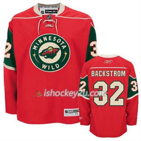 Reebok Mænd NHL Minnesota Wild Trøje Niklas Backstrom #32 Hjemme Rød