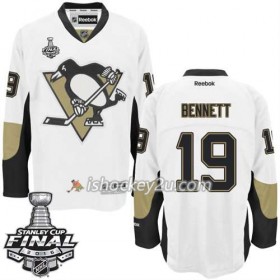 Reebok NHL Pittsburgh Penguins Trøje Beau Bennett #19 Hvid Udebane 2016 Stanley Cup
