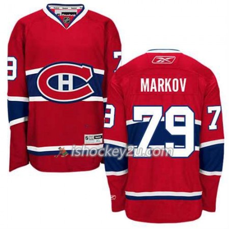 Reebok Mænd NHL Montreal Canadiens Trøje Andrei Markov #79 Hjemme Rød