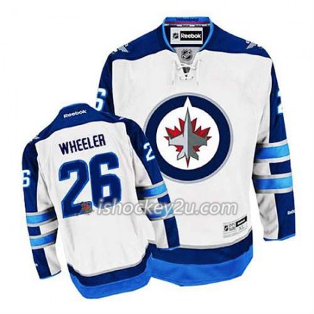 Reebok Mænd NHL Winnipeg Jets Trøje Blake Wheeler #26 Udebane Hvid