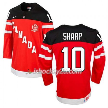 Reebok Mænd NHL Canada Team Trøje Patrick Sharp #10 100th Anniversary Rød