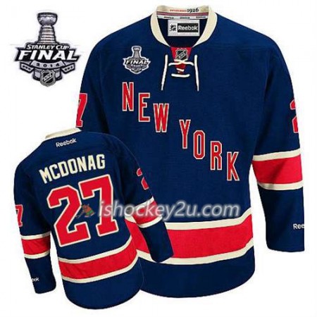 Reebok Mænd NHL New York Rangers Trøje Ryan McDonagh #27 Tredje Blå 2014 Stanley Cup