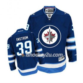 Reebok Mænd NHL Winnipeg Jets Trøje Tobias Enstrom #39 Hjemme Blå