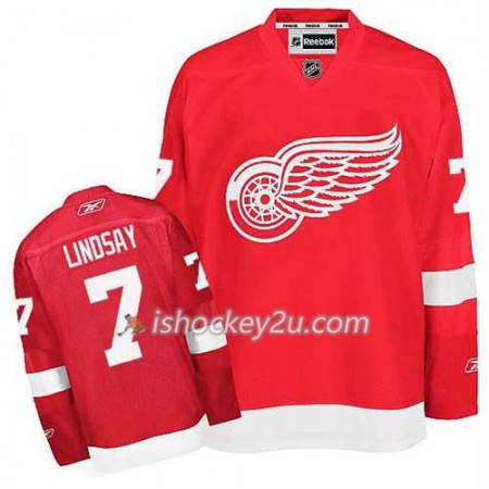 Reebok Mænd NHL Detroit Red Wings Trøje Ted Lindsay #7 Hjemme Rød