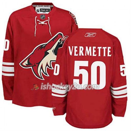 Reebok Mænd NHL Phoenix Coyotes Antoine Vermette 50 Vinrød Hjemme