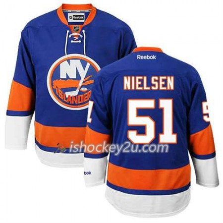 Reebok Mænd NHL New York Islanders Trøje Frans Nielsen #51 Hjemme Blå