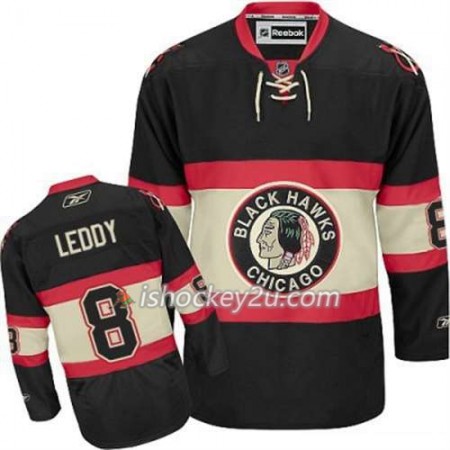 Reebok Mænd NHL Chicago Blackhawks Trøje Nick Leddy 8 Sort Ny Tredje