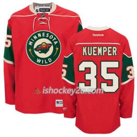 Reebok Mænd NHL Minnesota Wild Trøje Darcy Kuemper #35 Hjemme Rød