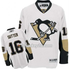 Reebok Mænd NHL Pittsburgh Penguins Trøje Brandon Sutter 16 Hvid Udebane