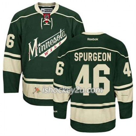 Reebok Mænd NHL Minnesota Wild Trøje Jared Spurgeon #46 Tredje Grøn