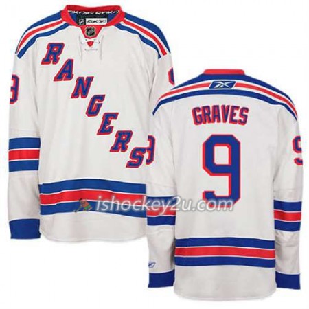 Reebok Mænd NHL New York Rangers Trøje Adam Graves #9 Udebane Hvid