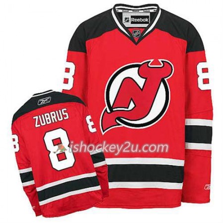 Reebok Mænd NHL New Jersey Devils Trøje Dainius Zubrus #8 Hjemme Rød