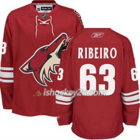 Reebok Mænd NHL Phoenix Coyotes Mike Ribeiro 63 Vinrød Hjemme