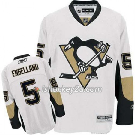 Reebok Mænd NHL Pittsburgh Penguins Trøje Deryk Engelland 5 Hvid Udebane Reebok Mænd NHL Pittsburgh Penguins Trøje Deryk Engelland 5 Hvid Udebane