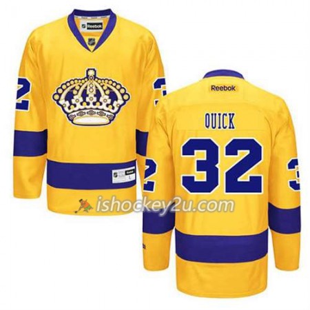 Reebok Dame NHL Los Angeles Kings Trøje Jonathan Quick #32 Premier Tredje Guld