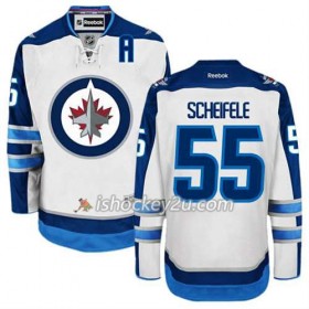 Reebok Mænd NHL Winnipeg Jets Trøje Mark Scheifele #55 Udebane Hvid