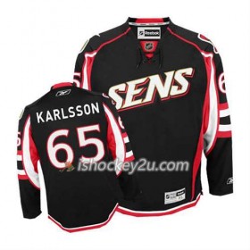 Reebok Mænd NHL Ottawa Senators Trøje Erik Karlsson #65 Tredje Sort