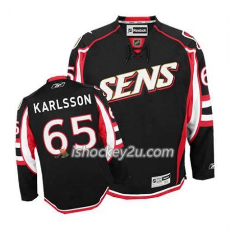 Reebok Mænd NHL Ottawa Senators Trøje Erik Karlsson #65 Tredje Sort