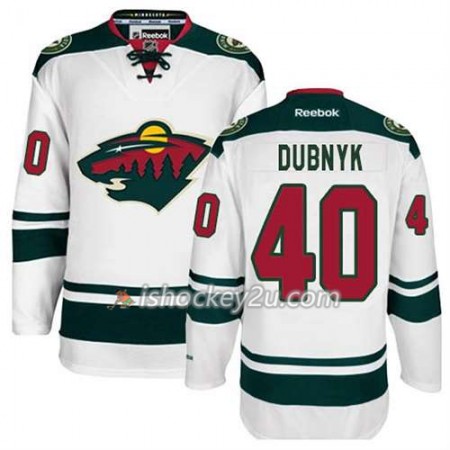 Reebok Mænd NHL Minnesota Wild Trøje Devan Dubnyk #40 Udebane Hvid