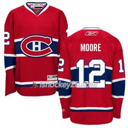 Reebok Mænd NHL Montreal Canadiens Trøje Dickie Moore #12 Hjemme Rød