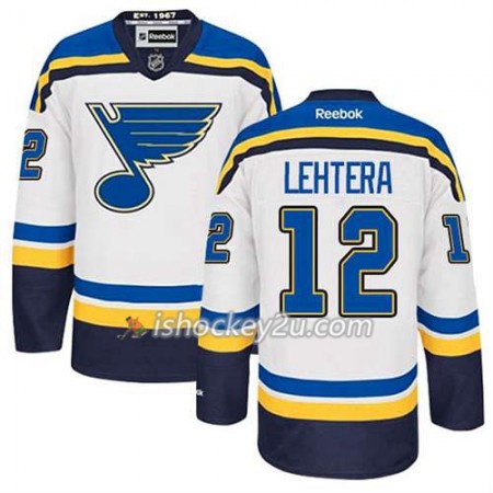 Reebok Mænd NHL St. Louis Blues Trøje Jori Lehtera #12 Udebane Hvid Reebok Mænd NHL St. Louis Blues Trøje Jori Lehtera #12 Udebane Hvid
