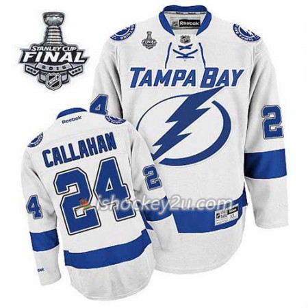 Børn NHL Tampa Bay Lightning Trøje Ryan Callahan #24 Udebane Hvid 2015 Stanley Cup Børn NHL Tampa Bay Lightning Trøje Ryan Callahan #24 Udebane Hvid 2015 Stanley Cup
