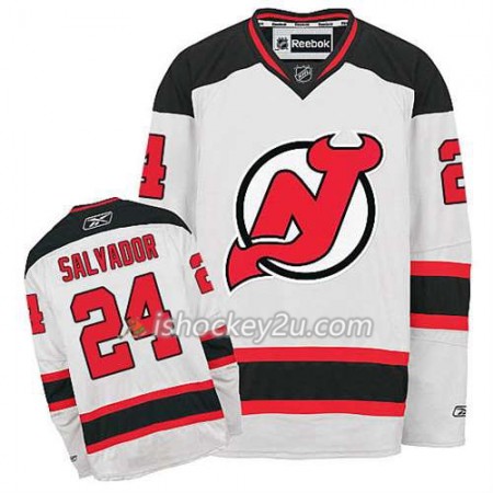 Reebok Mænd NHL New Jersey Devils Trøje Bryce Salvador #24 Udebane Hvid