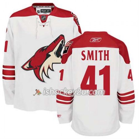 Reebok Mænd NHL Phoenix Coyotes Mike Smith 41 Hvid Udebane