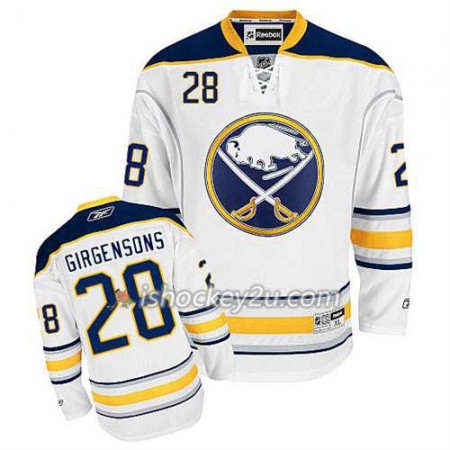 Reebok Mænd NHL Buffalo Sabres Trøje Zemgus Girgensons #28 Udebane Hvid