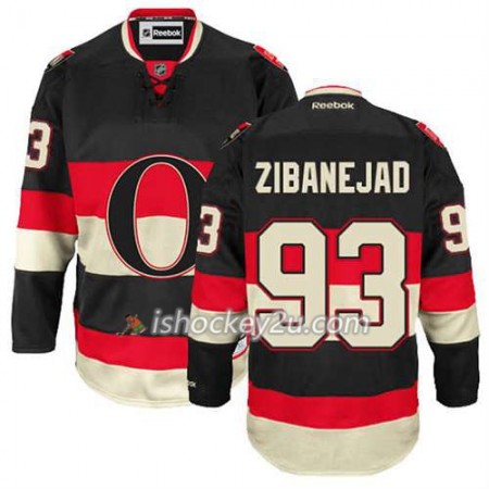 Reebok Mænd NHL Ottawa Senators Trøje Mika Zibanejad #93 Ny Tredje Sort