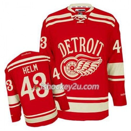 Reebok Mænd NHL Detroit Red Wings Trøje Darren Helm #43 2014 Winter Classic Rød