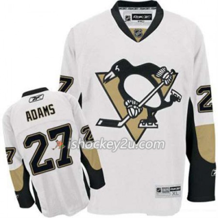 Reebok Mænd NHL Pittsburgh Penguins Trøje Craig Adams 27 Hvid Udebane
