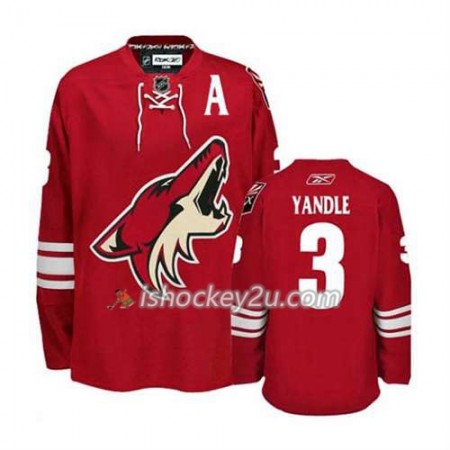 Reebok Mænd NHL Phoenix Coyotes Keith Yandle 3 Vinrød Hjemme