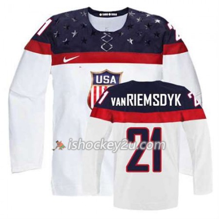 Reebok Dame NHL USA Team Trøje James van Riemsdyk #21 Hjemme Hvid