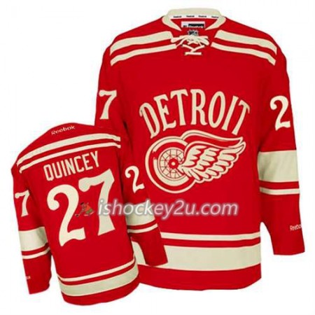 Reebok Mænd NHL Detroit Red Wings Trøje Kyle Quincey #27 2014 Winter Classic Rød