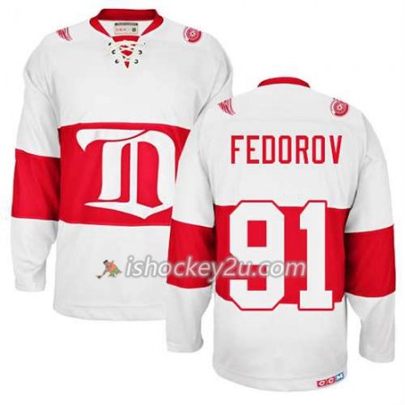 Reebok Mænd NHL Detroit Red Wings Trøje Sergei Fedorov #91 Winter Classic Hvid