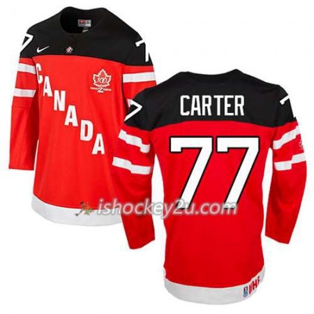 Børn NHL Canada Team Trøje Jeff Carter #77 100th Anniversary Rød