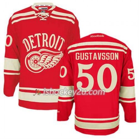 Reebok Mænd NHL Detroit Red Wings Trøje Jonas Gustavsson #50 2014 Winter Classic Rød