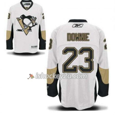 Reebok Mænd NHL Pittsburgh Penguins Trøje Steve Downie 23 Hvid Udebane