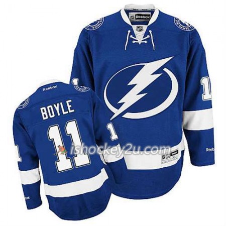 Reebok Mænd NHL Tampa Bay Lightning Trøje Brian Boyle #11 Hjemme Blå Reebok Mænd NHL Tampa Bay Lightning Trøje Brian Boyle #11 Hjemme Blå