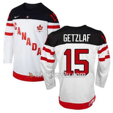 Børn NHL Canada Team Trøje Ryan Getzlaf #15 100th Anniversary Hvid