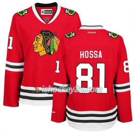 Reebok Dame NHL Chicago Blackhawks Trøje Marian Hossa #81 Premier Hjemme Rød