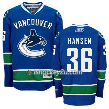 Reebok Mænd NHL Vancouver Canucks Trøje Jannik Hansen #36 Hjemme Blå