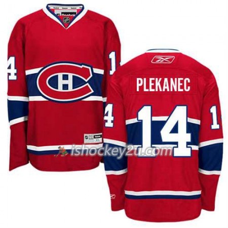 Reebok Mænd NHL Montreal Canadiens Trøje Tomas Plekanec #14 Hjemme Rød