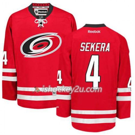 Reebok Mænd NHL Carolina Hurricanes Trøje Andrej Sekera #4 Hjemme Rød Reebok Mænd NHL Carolina Hurricanes Trøje Andrej Sekera #4 Hjemme Rød