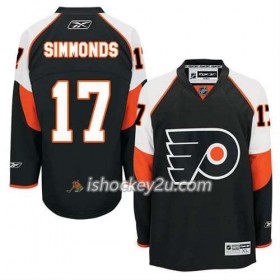 Reebok Mænd NHL Philadelphia Flyers Trøje Wayne Simmonds #17 Tredje Sort
