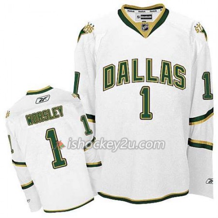 Reebok Mænd NHL Dallas Stars Trøje Gump Worsley #1 Tredje Hvid