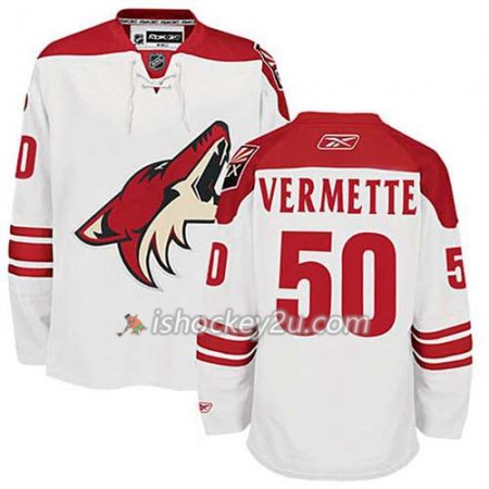 Reebok Mænd NHL Phoenix Coyotes Antoine Vermette 50 Hvid Udebane